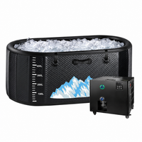 Cold Plunge Tub Designed for Recovery, 248 Gallon Capacity, 1 HP Chiller, Water Treatment Kit