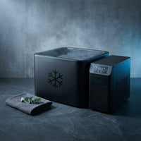 Cold Plunge Tub, 248 Gallon, 1 Horsepower, Heavy-Duty Ice Bath Tub for Athletes with Hot & Cold, Portable Inflatable Plunge Chiller with Water Treatment Kit, Immersion Therapy, Wifi (Black, 1 Set) — Studio Shot